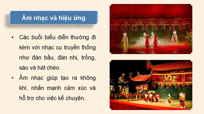 Giáo án điện tử Mĩ thuật 9 kết nối Bài 12: Tạo hình nhân vật múa rối nước