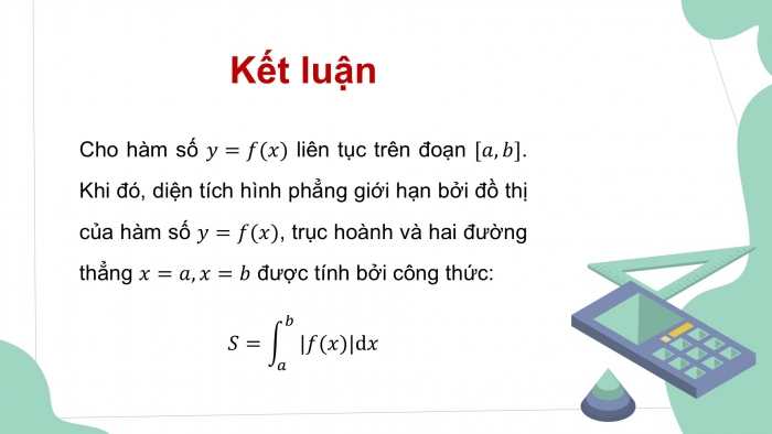 Giáo án điện tử Toán 12 chân trời Bài 3: Ứng dụng hình học của tích phân