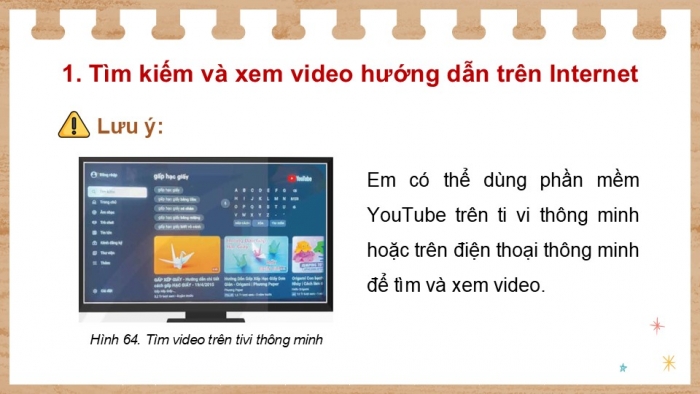 Giáo án điện tử Tin học 5 kết nối Bài 8B: Làm sản phẩm thủ công theo video hướng dẫn