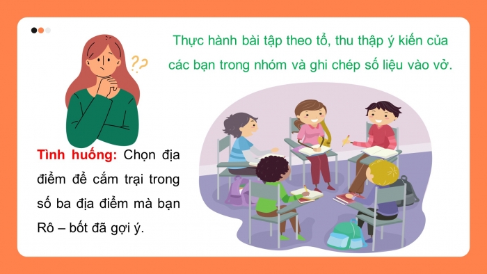 Giáo án điện tử toán 3 kết nối bài 75: Thực hành và trải nghiệm thu thập, phân loại, ghi chép số liệu, đọc bảng số liệu