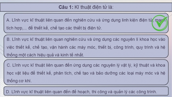 Giáo án điện tử Công nghệ 12 Điện - Điện tử Kết nối Bài Tổng kết chương V