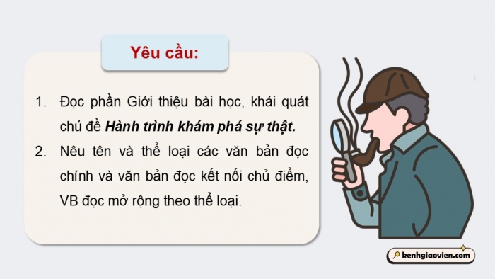 Giáo án điện tử Ngữ văn 9 chân trời Bài 7: Chiếc mũ miện dát đá be-rô (A-thơ Cô-nan Đoi-lơ)