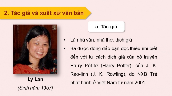 Giáo án điện tử Ngữ văn 9 chân trời Bài 8: Bức thư tưởng tượng (Lý Lan)