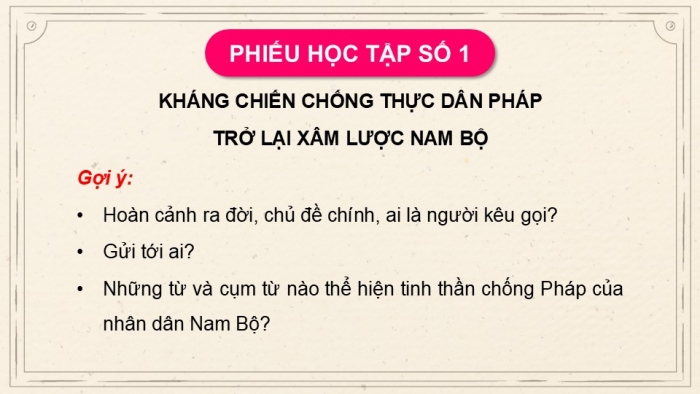 Giáo án điện tử Lịch sử 9 chân trời Bài 14: Xây dựng và bảo vệ chính quyền nước Việt Nam Dân chủ Cộng hòa (từ tháng 9 - 1945 đến tháng 12 - 1946) (P2)