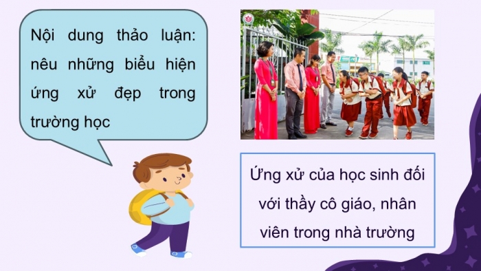 Giáo án điện tử Tiếng Việt 5 kết nối Bài 4: Nét đẹp học đường