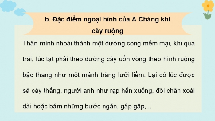 Giáo án điện tử Tiếng Việt 5 chân trời Bài 8: Luyện tập quan sát, tìm ý cho bài văn tả người