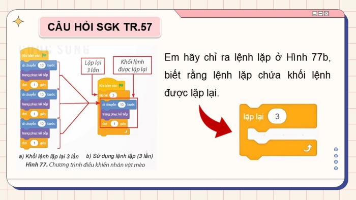 Giáo án điện tử Tin học 5 kết nối Bài 11: Cấu trúc lặp