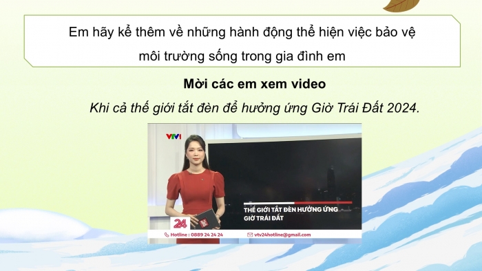 Giáo án điện tử Đạo đức 5 chân trời Bài 7: Môi trường sống quanh em