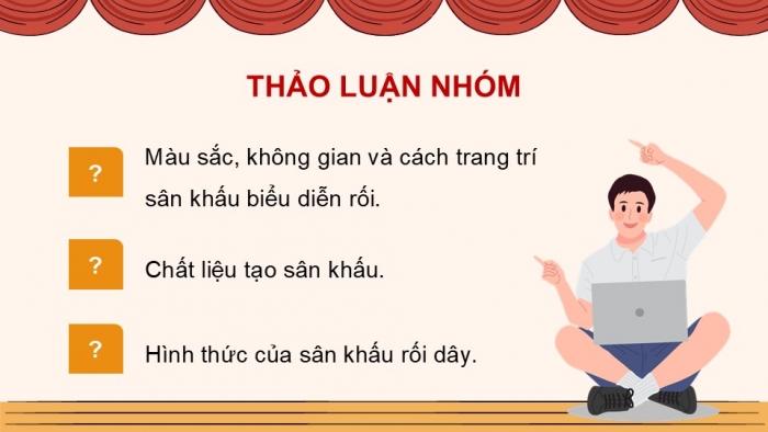 Giáo án điện tử Mĩ thuật 9 chân trời bản 1 Bài 10: Thiết kế sân khấu biểu diễn rối dây