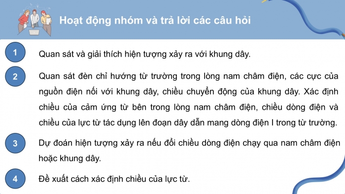 Giáo án điện tử Vật lí 12 kết nối Bài 15: Lực từ tác dụng lên dây dẫn mang dòng điện. Cảm ứng từ