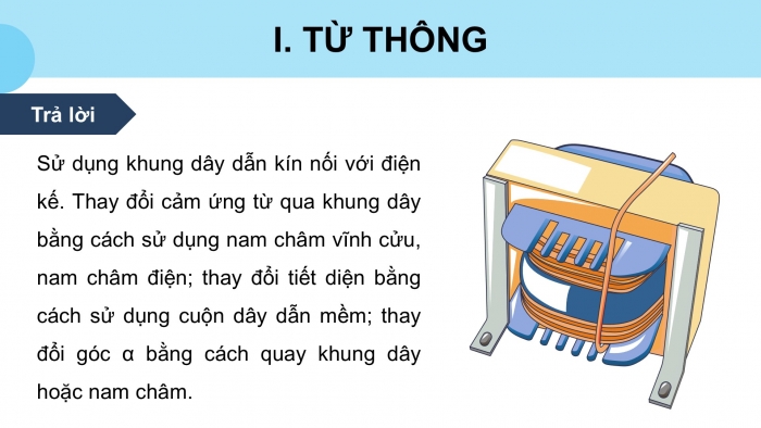 Giáo án điện tử Vật lí 12 kết nối Bài 16: Từ thông. Hiện tượng cảm ứng điện từ