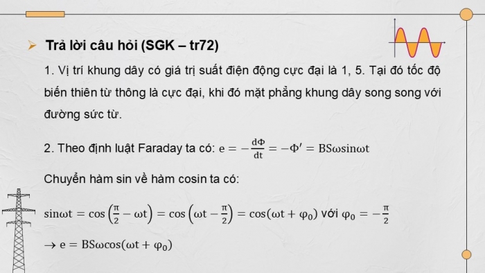 Giáo án điện tử Vật lí 12 kết nối Bài 17: Máy phát điện xoay chiều