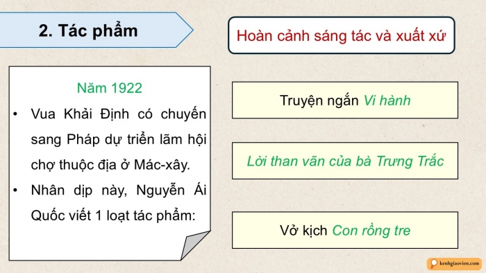 Giáo án điện tử Ngữ văn 12 cánh diều Bài 6: 