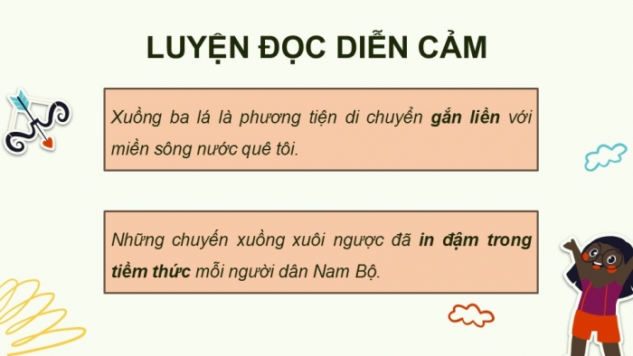 Giáo án điện tử Tiếng Việt 5 kết nối Bài 15: Xuồng ba lá quê tôi