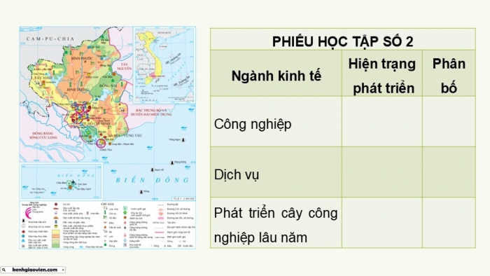 Giáo án điện tử Địa lí 9 kết nối Bài 18: Vùng Đông Nam Bộ (P2)