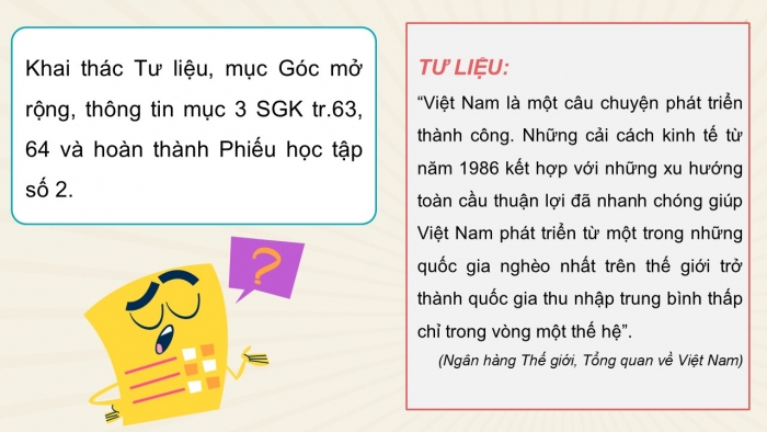 Giáo án điện tử Lịch sử 12 cánh diều Bài 10: Khái quát về công cuộc Đổi mới từ năm 1986 đến nay (P2)