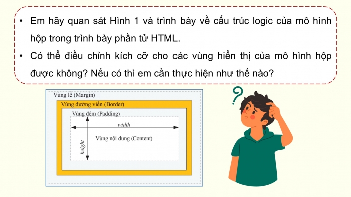 Giáo án điện tử Tin học ứng dụng 12 cánh diều Bài 11: Mô hình hộp, bố cục trang web