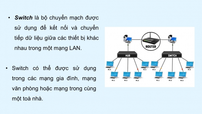 Giáo án điện tử Khoa học máy tính 12 cánh diều Bài 2: Thiết bị mạng