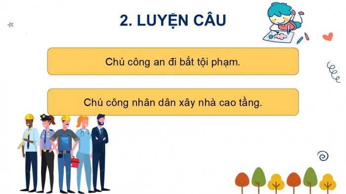 Giáo án điện tử Tiếng Việt 2 chân trời Bài 2: Mở rộng vốn từ Nghề nghiệp, Nói và đáp lời cảm ơn
