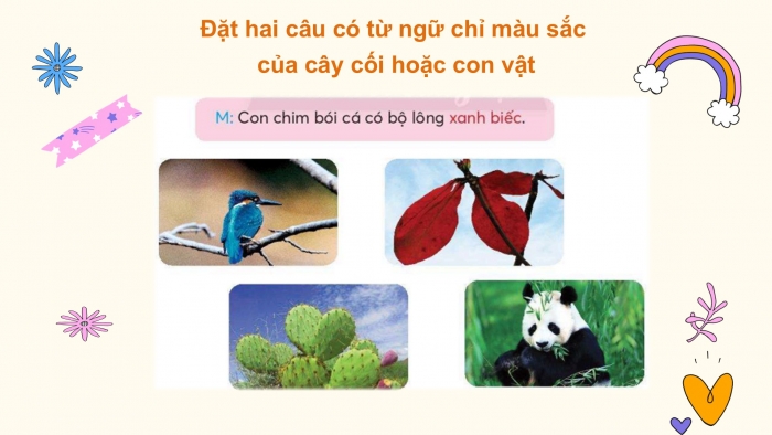 Giáo án điện tử Tiếng Việt 2 chân trời Bài 4: Mở rộng vốn từ Thiên nhiên (tiếp theo), Nghe – kể Sự tích cá thờn bơn