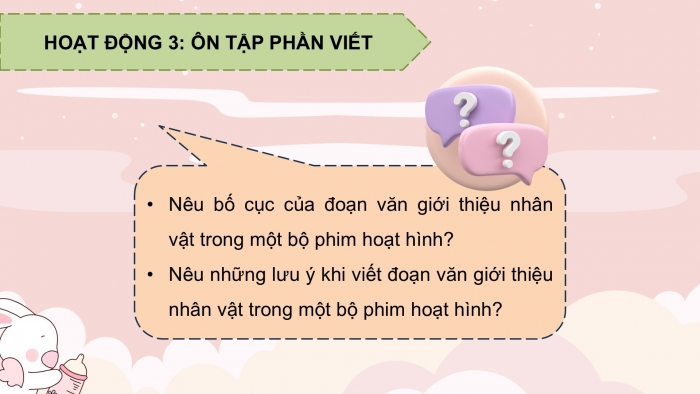 Giáo án PPT dạy thêm Tiếng Việt 5 chân trời bài 5: Bài đọc Những lá thư. Luyện tập về đại từ và kết từ. Đoạn văn giới thiệu nhân vật trong phim hoạt hình