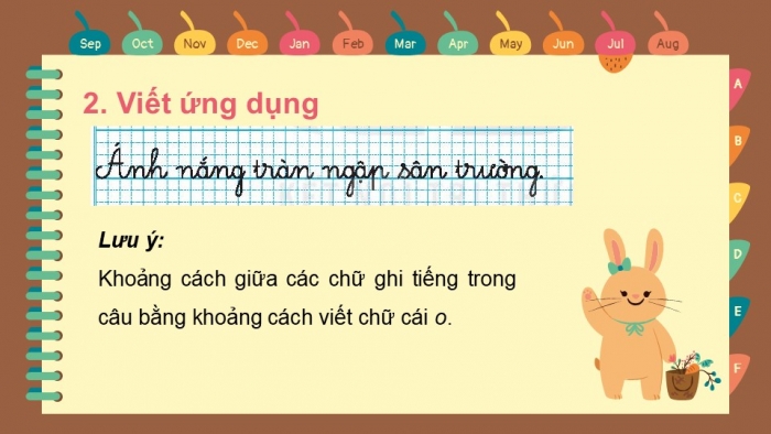 Giáo án điện tử tiếng Việt 2 kết nối Bài 1: Chữ hoa A, Những ngày hè của em