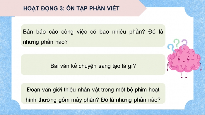 Giáo án PPT dạy thêm Tiếng Việt 5 chân trời bài Ôn tập và Đánh giá cuối học kì I (Tiết 1)