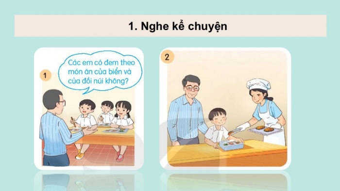 Giáo án điện tử tiếng Việt 2 kết nối Bài 13: Chữ hoa E Ê, Kể chuyện Bữa ăn trưa