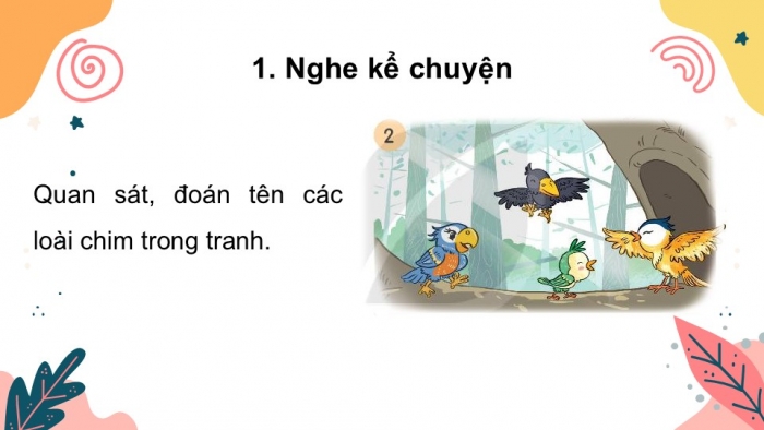 Giáo án điện tử tiếng Việt 2 kết nối Bài 15: Chữ hoa G, Kể chuyện Hoạ mi, vẹt và quạ