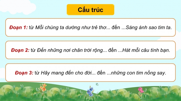 Giáo án điện tử Âm nhạc 9 chân trời Bài 9: Hát Bay đến ước mơ, Nhạc cụ thể hiện tiết tấu