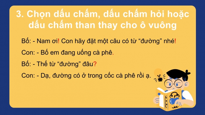 Giáo án điện tử tiếng Việt 2 kết nối Bài 28: Mở rộng vốn từ về tình cảm gia đình; Dấu chấm, dấu chấm hỏi, dấu chấm than