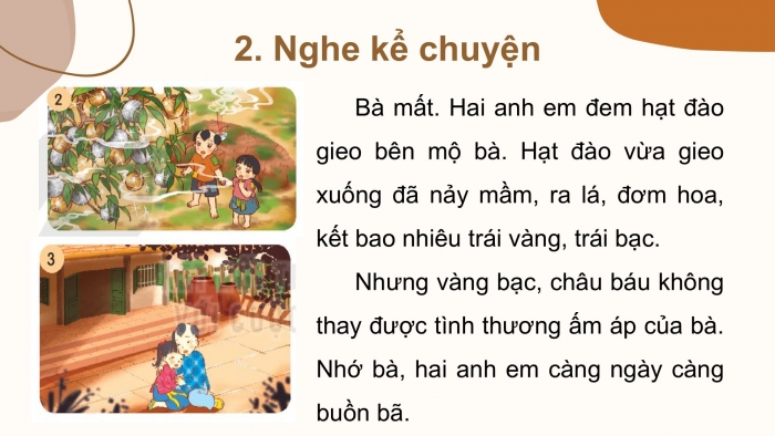 Giáo án điện tử tiếng Việt 2 kết nối Bài 29: Kể chuyện Bà cháu