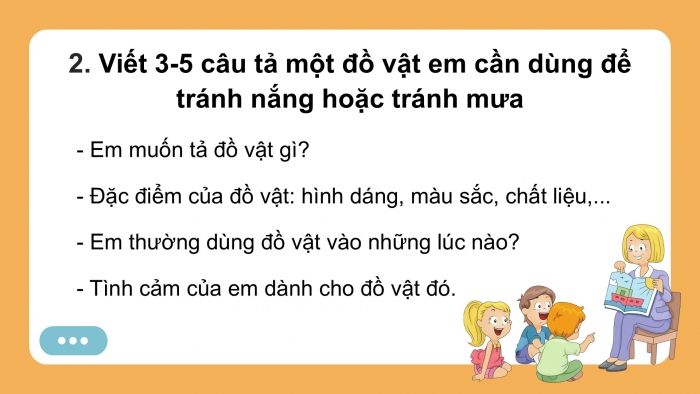 Giáo án điện tử Tiếng Việt 2 kết nối Bài 2: Viết đoạn văn tả một đồ vật, Đọc mở rộng