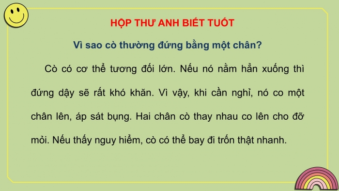 Giáo án điện tử Tiếng Việt 2 cánh diều Bài 23: Đọc sách báo viết về các loài chim