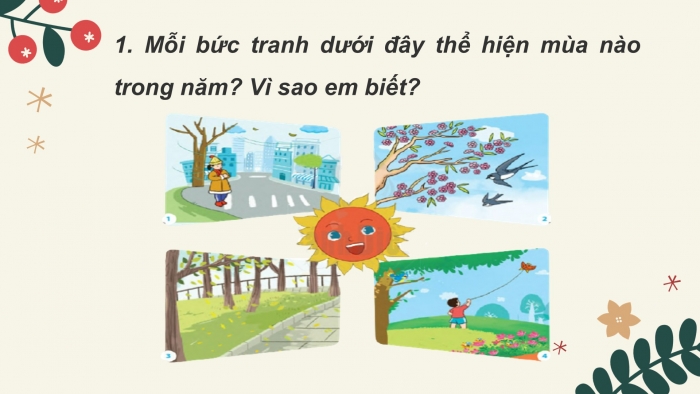 Giáo án điện tử Tiếng Việt 2 cánh diều Bài 28: Chuyện bốn mùa