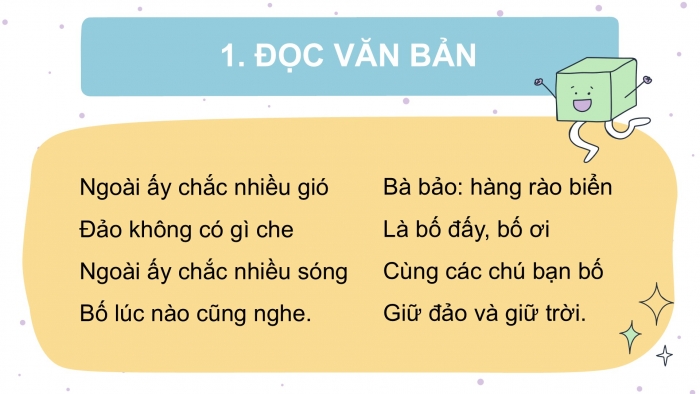 Giáo án điện tử Tiếng Việt 2 kết nối Bài 22: Thư gửi bố ngoài đảo