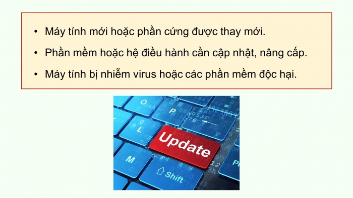 Giáo án điện tử chuyên đề Tin học ứng dụng 12 chân trời Bài 2.2: Thực hành cài đặt, gỡ bỏ hệ điều hành, phần mềm ứng dụng