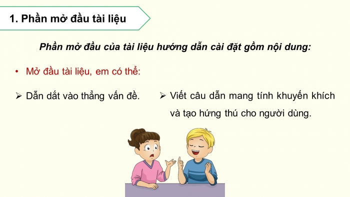 Giáo án điện tử chuyên đề Tin học ứng dụng 12 chân trời Bài 2.3: Viết tài liệu hướng dẫn cài đặt, gỡ bỏ hệ điều hành, phần mềm ứng dụng