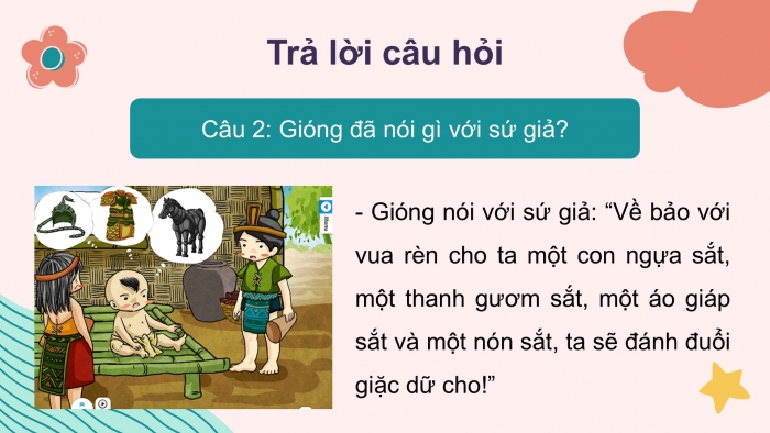 Giáo án điện tử Tiếng Việt 2 kết nối Bài 25: Kể chuyện Thánh Gióng