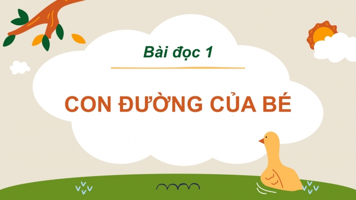 Giáo án điện tử Tiếng Việt 2 cánh diều Bài 33: Con đường của bé