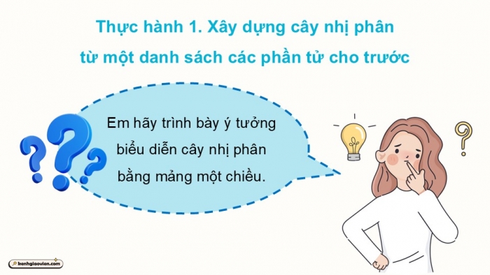 Giáo án điện tử chuyên đề Khoa học máy tính 12 cánh diều Bài 2: Thực hành duyệt cây nhị phân