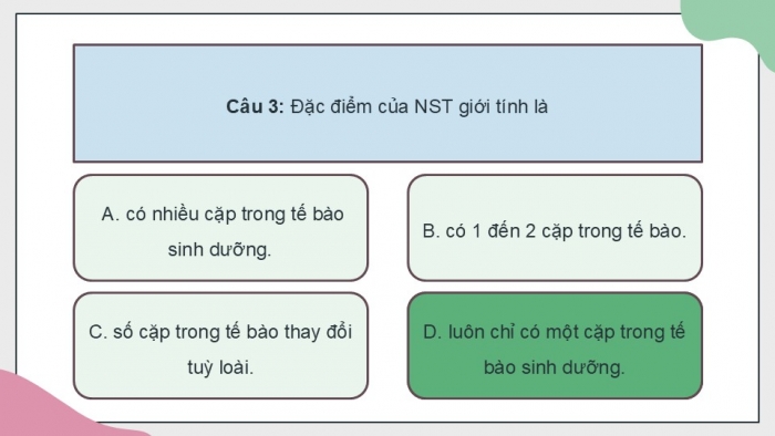 Giáo án điện tử KHTN 9 cánh diều - Phân môn Sinh học Bài tập (Chủ đề 11)