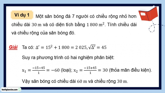 Giáo án điện tử Toán 9 kết nối Bài 21: Giải bài toán bằng cách lập phương trình