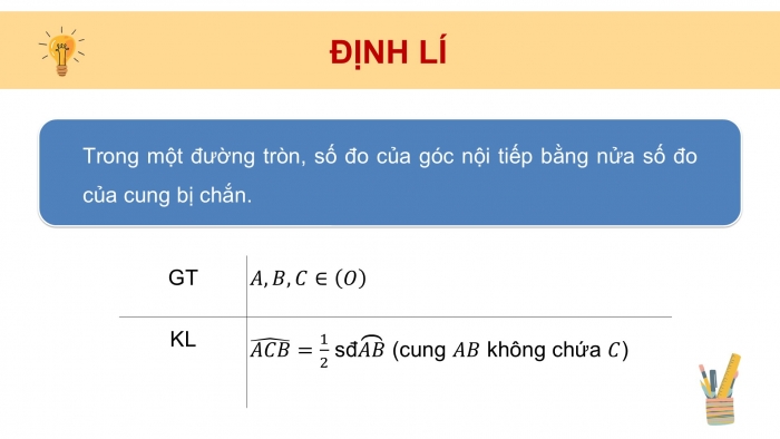 Giáo án điện tử Toán 9 kết nối Bài 27: Góc nội tiếp