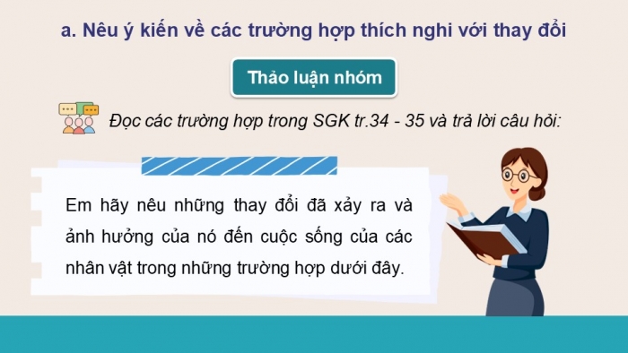 Giáo án điện tử Công dân 9 kết nối Bài 7: Thích ứng với thay đổi