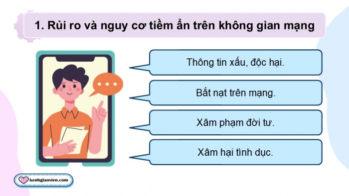 Giáo án điện tử Ngữ văn 9 chân trời Bài 6: Những điều cần biết để an toàn trong không gian mạng (dành cho trẻ em và người sắp thành niên) (UNICEF Việt Nam)