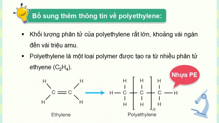 Giáo án điện tử KHTN 9 chân trời - Phân môn Hoá học Bài 30: Polymer