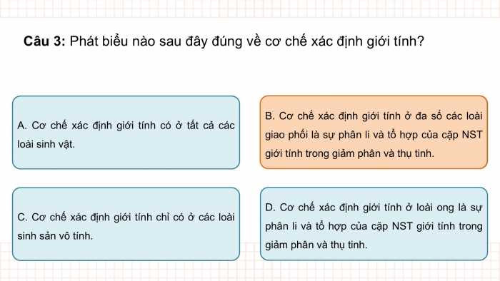 Giáo án điện tử KHTN 9 kết nối - Phân môn Sinh học Bài Ôn tập giữa học kì 2