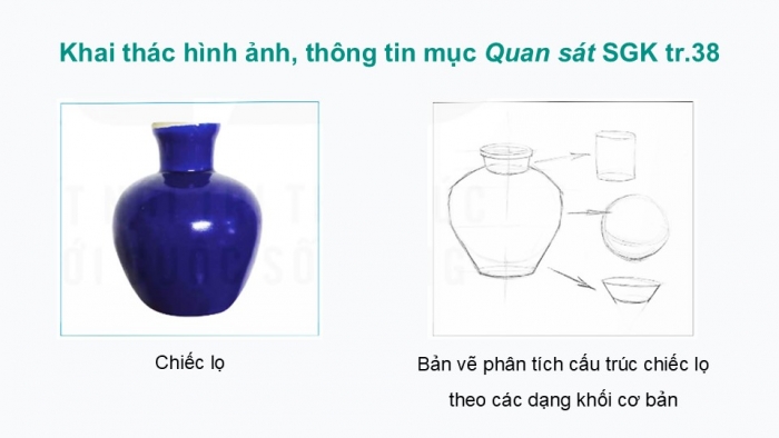 Giáo án điện tử Mĩ thuật 9 kết nối Bài 9: Tỉ lệ và hình khối của đồ vật