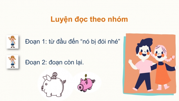 Giáo án điện tử Tiếng Việt 2 chân trời Bài 4: Đọc Con lợn đất